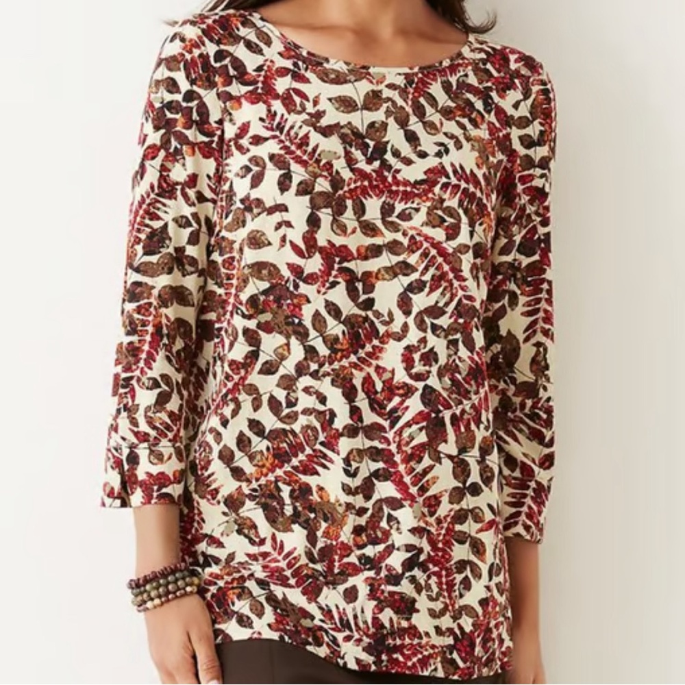JJill Floral Blouse